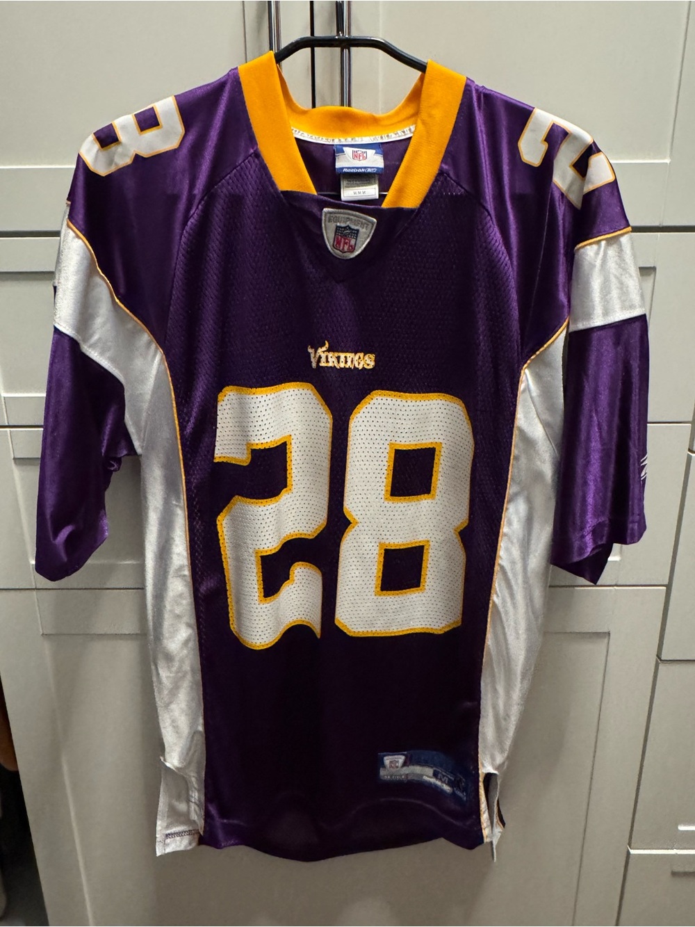 Adrian Peterson #28 Minnesota Vikings Reebok NFL Jersey Men’s Medium Purple AP